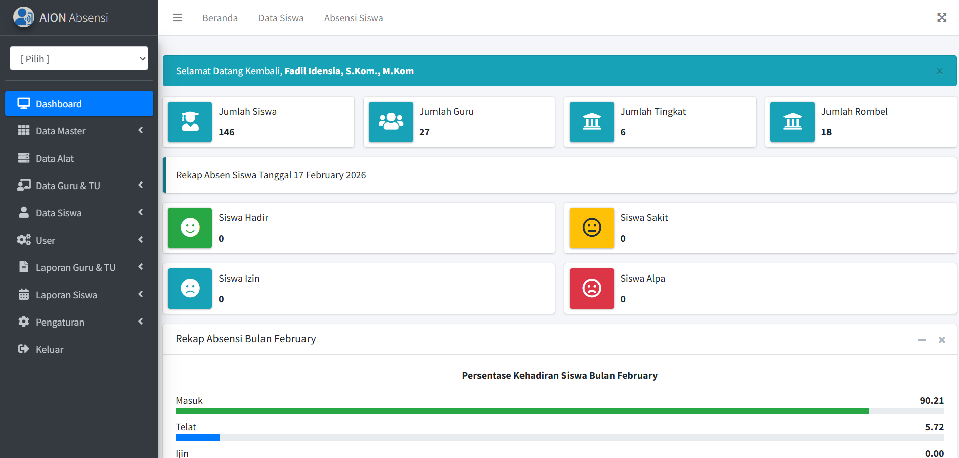 Sistem Presensi Biometrik